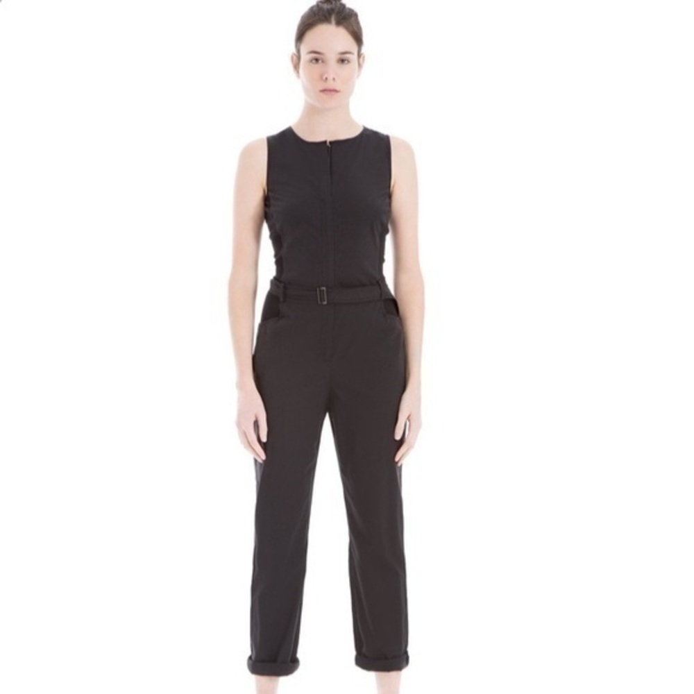 New Women’s Max Studio Belted Jumpsuit sz S